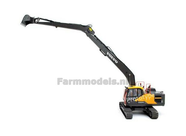 LONG REACH VOLVO EC220ELR rupskraan met 60 cm rupsen, standaard bak en S60 snelwissel / QC +FREE GIFT "VERBODEN"  1:32   AT3200118 
