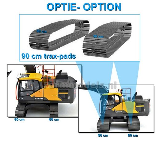 LONG REACH VOLVO EC220ELR rupskraan met 60 cm rupsen, standaard bak en S60 snelwissel / QC +FREE GIFT "VERBODEN"  1:32   AT3200118 