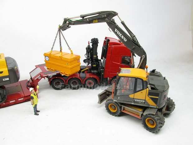 Tip: Bredere rupsen voor de Volvo EC350D Rupskraan/ Graafmachine 1:32   