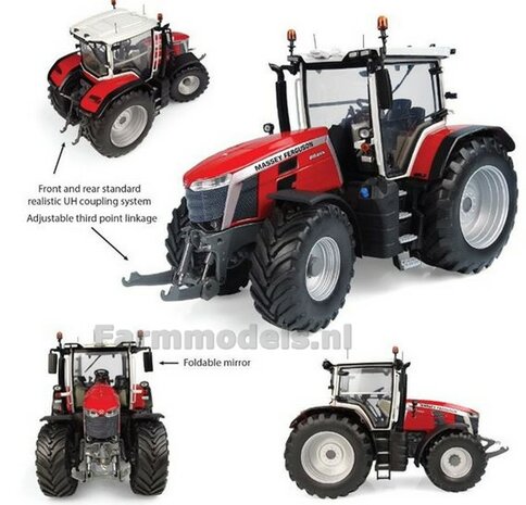 Massey Ferguson 8S.265 + FREE GIFT VOORRUIT STICKERSET 1:32 Universal Hobbies UH6262    