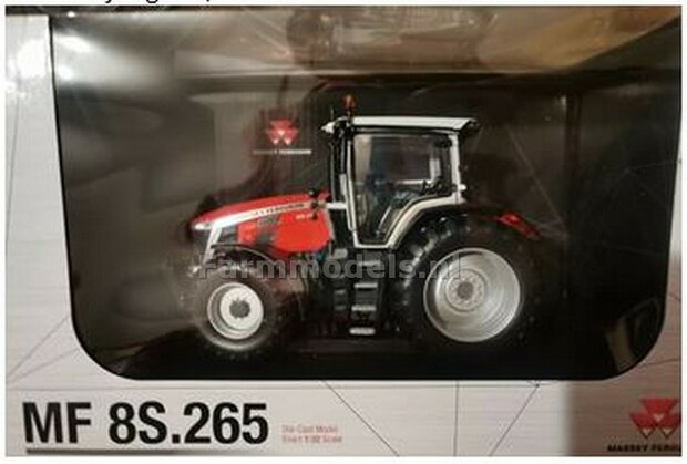 Massey Ferguson 8S.265 + FREE GIFT VOORRUIT STICKERSET 1:32 Universal Hobbies UH6262    