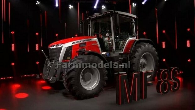 Massey Ferguson 8S.265 + FREE GIFT VOORRUIT STICKERSET 1:32 Universal Hobbies UH6262    