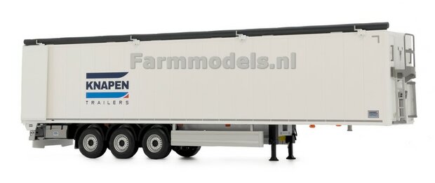 WHITE Knapen walking floor trailer with SHINY WHITE COVER 1:32 MM2016-05 