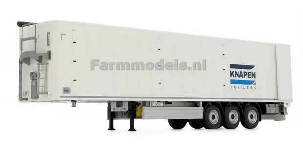 WHITE Knapen walking floor trailer with SHINY WHITE COVER 1:32 MM2016-05 