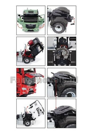 BLACK MAN TGS 18.510 4x4 BL Zwart - 1:32 WIKING W7651  NB2B   MEGA SALE   