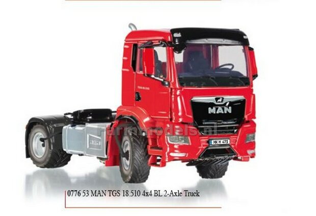 RED MAN TGS 18.510 4x4 BL rood 1:32 WIKING W7653    NB2B   MEGA SALE