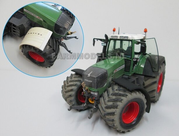 Fendt 926 Gen II &amp; 930 Gen III bredere vooras spatborden