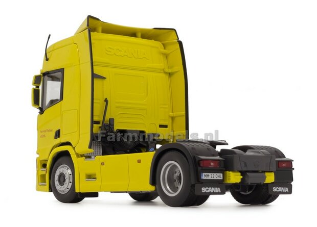 YELLOW DHL DESIGN Scania R500 series 4x2 geel 1:32 MargeModels 2014-04-01