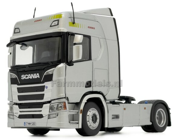 SILVER CLAAS DESIGN SCANIA R500 4x2 Zilvergrijs 1:32 MargeModels MM2014-06-01