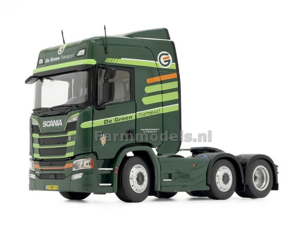 De Groen Transport DARK GREEN SCANIA R500 6x2 Donker Groen 1:32 MargeModels MM2015-05-01