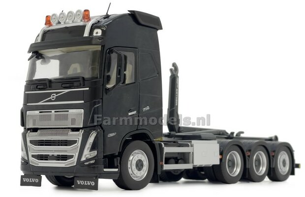 ANTRHACITE HOOKLIFT VOLVO FH5 8x4 met Meiller haakarm incl. gratis stickerset WERKVERKEER 1:32 MargeModels  MM2235-02