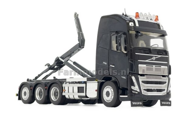 ANTRHACITE HOOKLIFT VOLVO FH5 8x4 met Meiller haakarm incl. gratis stickerset WERKVERKEER 1:32 MargeModels  MM2235-02