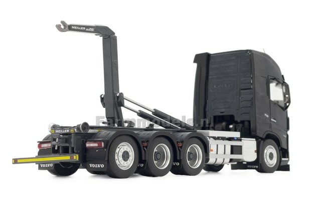 ANTRHACITE HOOKLIFT VOLVO FH5 8x4 met Meiller haakarm incl. gratis stickerset WERKVERKEER 1:32 MargeModels  MM2235-02