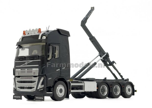 ANTRHACITE HOOKLIFT VOLVO FH5 8x4 met Meiller haakarm incl. gratis stickerset WERKVERKEER 1:32 MargeModels  MM2235-02