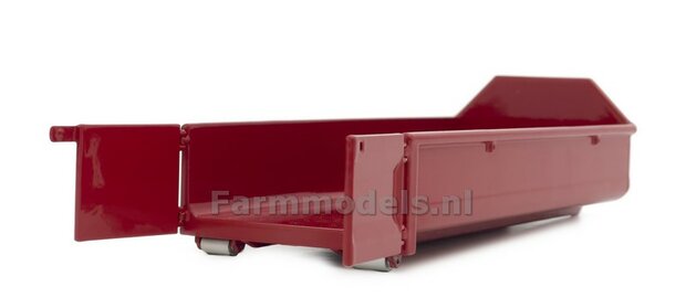 RED HOOKLIFT CONTAINER, geschikt voor MarGe models vrachtwagens met MEILLER HOOKLIFT  1:32 MM2236-03