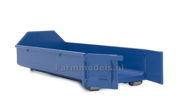 BLUE HOOKLIFT CONTAINER, geschikt voor MarGe models vrachtwagens met MEILLER HOOKLIFT  1:32 MM2236-01