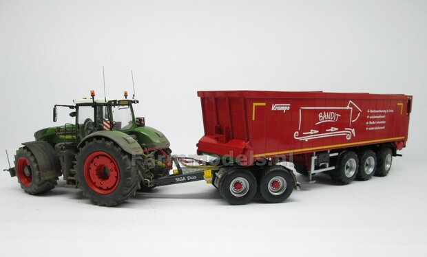 Siga Nova Duo, tandem as Dolly t.b.v. trailers en mesttanks Bouwpakket Basis 1:32 (HTD)              