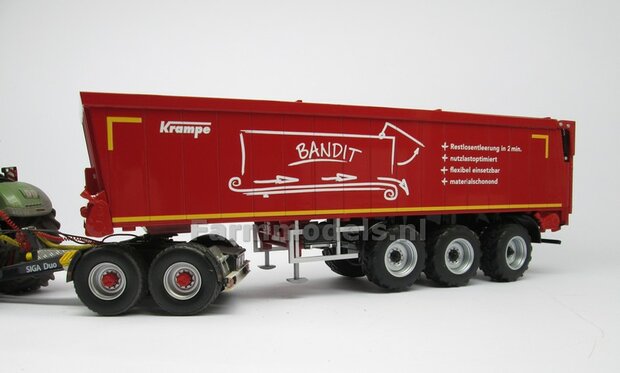 Siga Nova Duo, tandem as Dolly t.b.v. trailers en mesttanks Bouwpakket Basis 1:32 (HTD)              