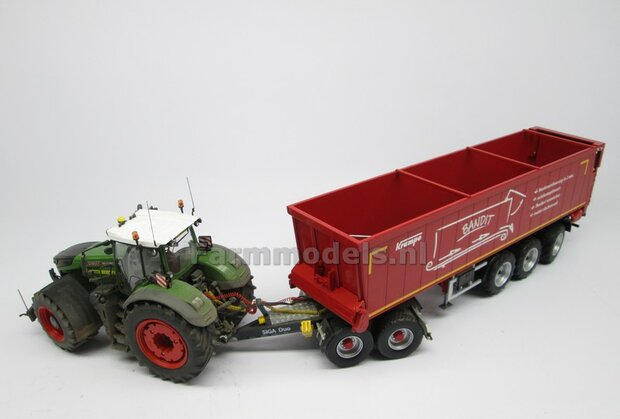 Siga Nova Duo, tandem as Dolly t.b.v. trailers en mesttanks Bouwpakket Basis 1:32 (HTD)              