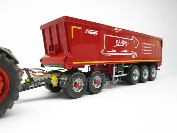 Siga Nova Duo, tandem as Dolly t.b.v. trailers en mesttanks Bouwpakket Basis 1:32 (HTD)              