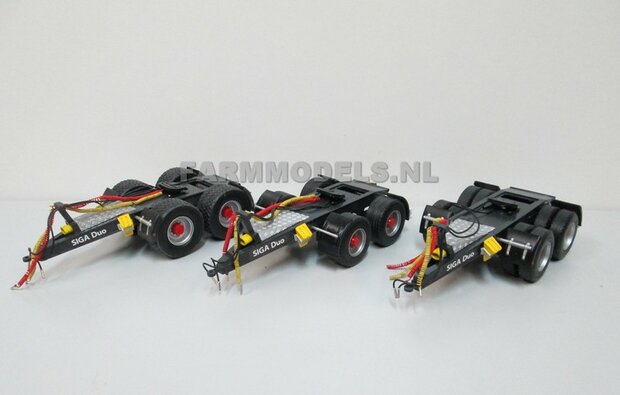 VOORBEELD FOTO&#039;S Siga Nova Duo, tandem as Dolly t.b.v. trailers en mesttanks Bouwpakket Basis 1:32 