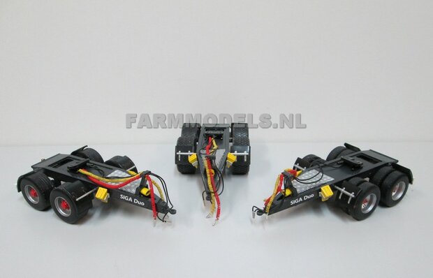 VOORBEELD FOTO&#039;S Siga Nova Duo, tandem as Dolly t.b.v. trailers en mesttanks Bouwpakket Basis 1:32 