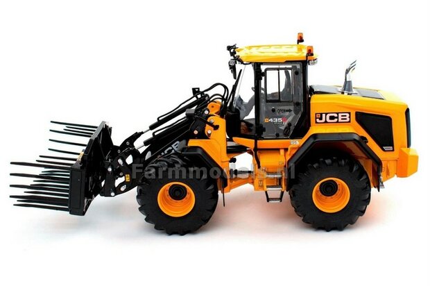 JCB 435S Agri Shovel met opklapbare grasvork en snelwissel 1:32 Agri Collectables   AT3200180  