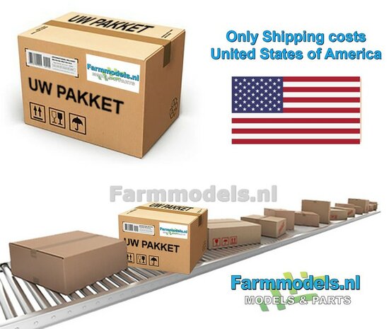Separate shipping costs TO the United States of America of your existing (after-) delivery / order
