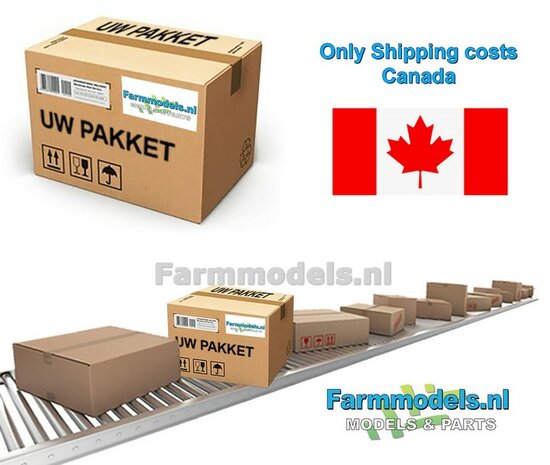 Losse verzendkosten naar CANADA van uw bestaande (na-) levering/ bestelling  