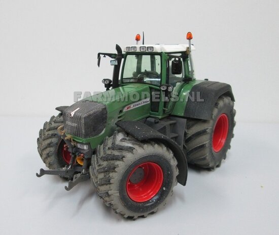 2x Alu. Voorasvelgen + Brede lage druk banden, geschikt voor Fendt 926 Gen II /930 Gen. III Fendt Weise toys 1:32              