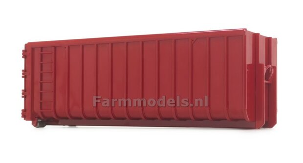 40M3 RED HOOKLIFT CONTAINER, geschikt voor MarGe models vrachtwagens met MEILLER HOOKLIFT  1:32 MM2306-02 