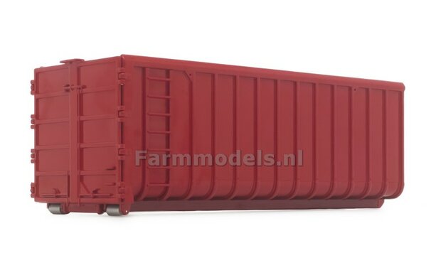 40M3 RED HOOKLIFT CONTAINER, geschikt voor MarGe models vrachtwagens met MEILLER HOOKLIFT  1:32 MM2306-02 