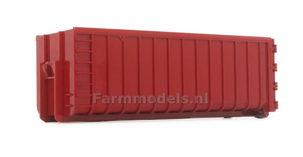 40M3 RED HOOKLIFT CONTAINER, geschikt voor MarGe models vrachtwagens met MEILLER HOOKLIFT  1:32 MM2306-02 