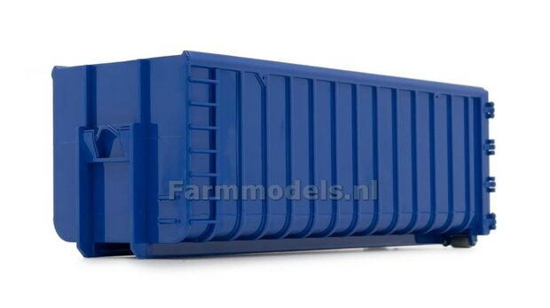 40M3 BLUE HOOKLIFT CONTAINER, geschikt voor MarGe models vrachtwagens met MEILLER HOOKLIFT  1:32 MM2306-01