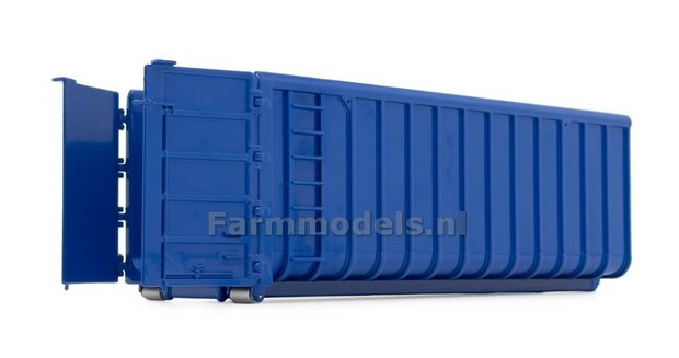 40M3 BLUE HOOKLIFT CONTAINER, geschikt voor MarGe models vrachtwagens met MEILLER HOOKLIFT  1:32 MM2306-01