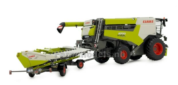 NEW: Claas Lexion 8700 met Corio 1275C Conspeed kolvenplukker en trailer 1:32 MargeModels MM2302  