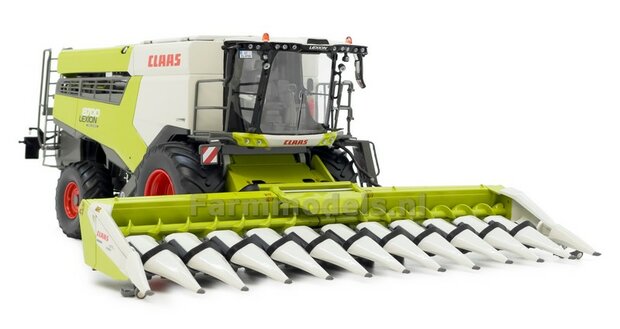 NEW: Claas Lexion 8700 met Corio 1275C Conspeed kolvenplukker en trailer 1:32 MargeModels MM2302  