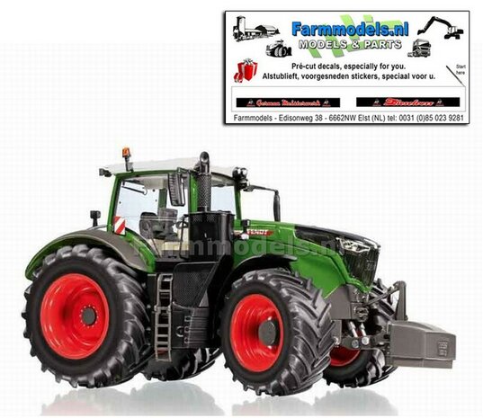 Fendt 1050 Vario met Fendt One Cabine (2022) + FREE GIFT 2 delige voorruit stickerset Dieselross German Meisterwerk 1:32 Wiking WK77864   