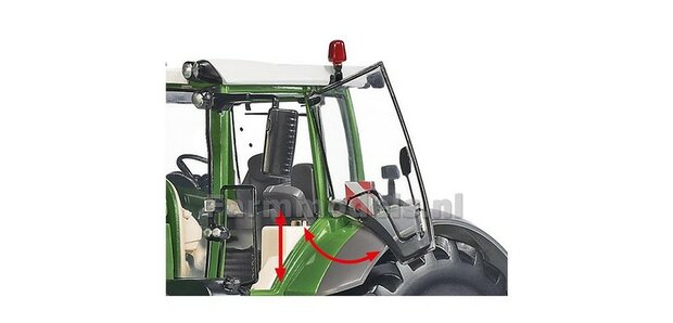 Fendt 1050 Vario met Fendt One Cabine (2022) + FREE GIFT 2 delige voorruit stickerset Dieselross German Meisterwerk 1:32 Wiking WK77864   