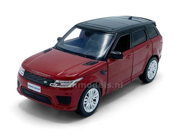 ROOD Range Rover Sport, Pull back, licht en geluid 1:32  tay32105014