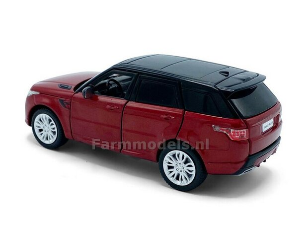 ROOD Range Rover Sport, Pull back, licht en geluid 1:32  tay32105014