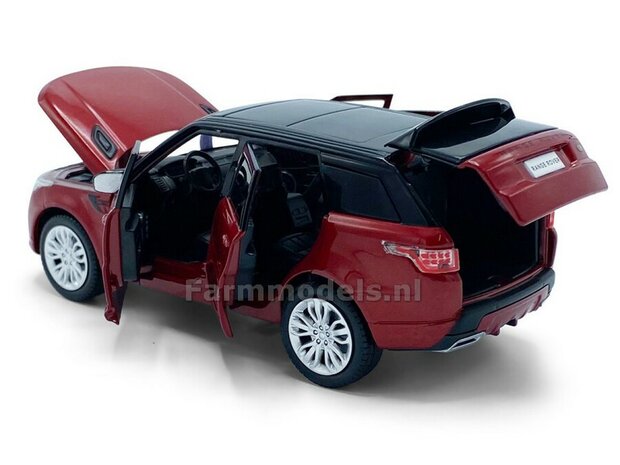 ROOD Range Rover Sport, Pull back, licht en geluid 1:32  tay32105014