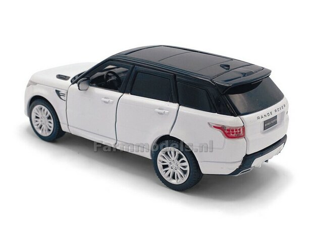 WIT Range Rover Sport, Pull back, licht en geluid 1:32   tay32105015