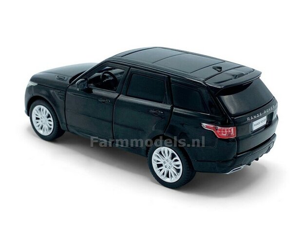 ZWART Range Rover Sport, Pull back, licht en geluid 1:32   tay32105017