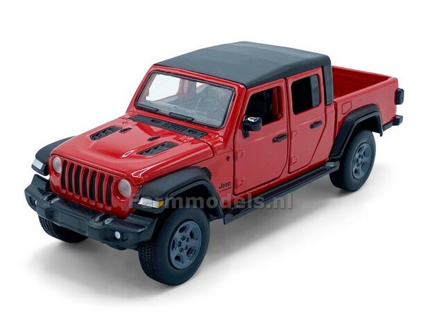 Jeep Gladiator ROOD 1:32 Tayumo TAY32130001 LET OP SPATBORDEN ROOD 