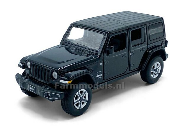 ZWART Jeep Wrangler Sahara Unlimited  1:32 Tayumo TAY32170014