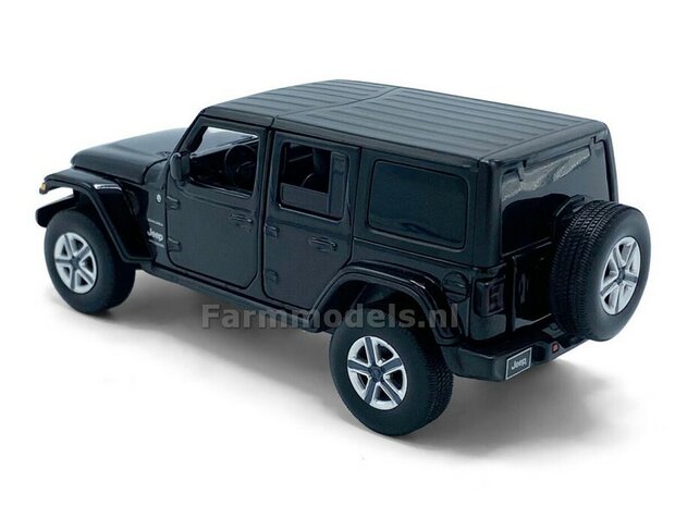 ZWART Jeep Wrangler Sahara Unlimited  1:32 Tayumo TAY32170014