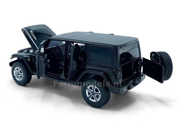 ZWART Jeep Wrangler Sahara Unlimited  1:32 Tayumo TAY32170014