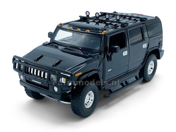 ZWART Hummer H2, Licht, geluid en sturende voorwielen tay32160010       EXPECTED