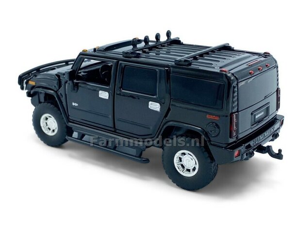 ZWART Hummer H2, Licht, geluid en sturende voorwielen tay32160010       EXPECTED